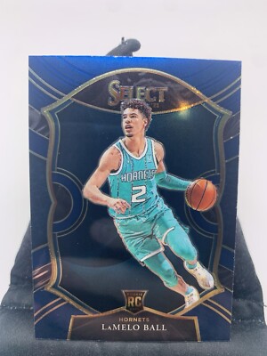 2020-21 Panini Select Retail Blue Base LaMelo Ball RC #63 Charlotte Hornets E(2)