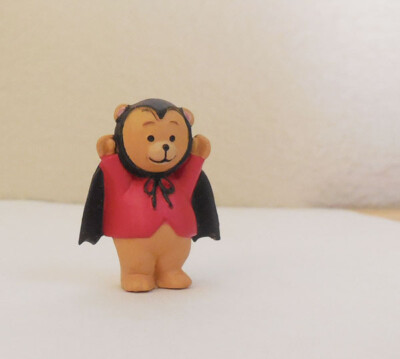 Hallmark Halloween Merry Miniature 1993 Teddy Bear in Dracula Vampire Costume