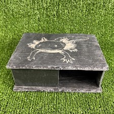 Axolotl Laser Engraved Natural Slate cave,  free p&p