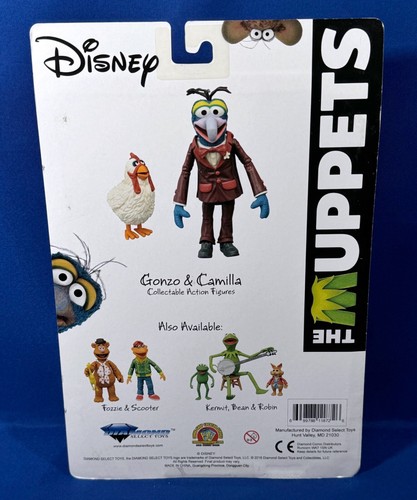 Nuevo - Figuras de acción GONZO & CAMILLA LOS MUPPETS Diamond Select Toys Disney 2016 - Imagen 4 de 6