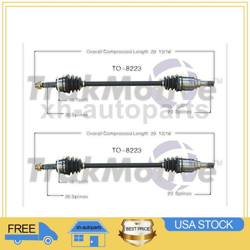 Fits 2003~2006 Toyota Matrix 2X Rear Left Rear Right TrakMotive CV Axle ...