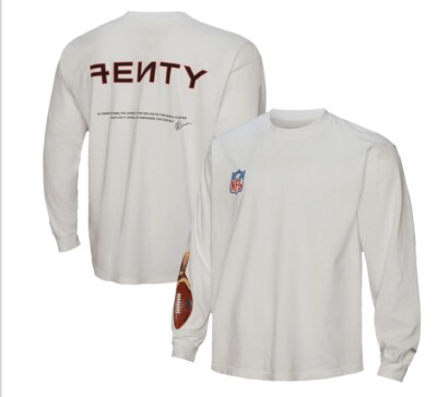 Fenty Mitchell & Ness Super Bowl LVII Long Sleeve T-Shirt Large L New Rihanna