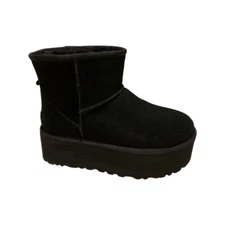 UGG Women's Classic Mini Platform Black Boots 1134991