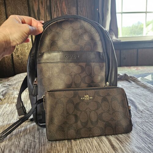 Coach Sling Back Purse With Wristlet Wallet - image 1