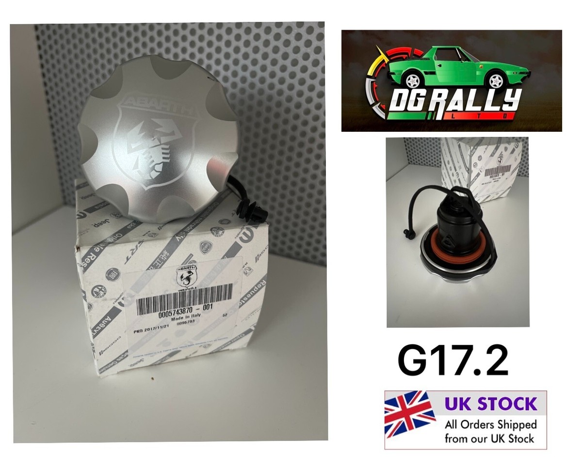 New Genuine Fiat 500 595 695 Abarth Aluminium Fuel Petrol Cap
