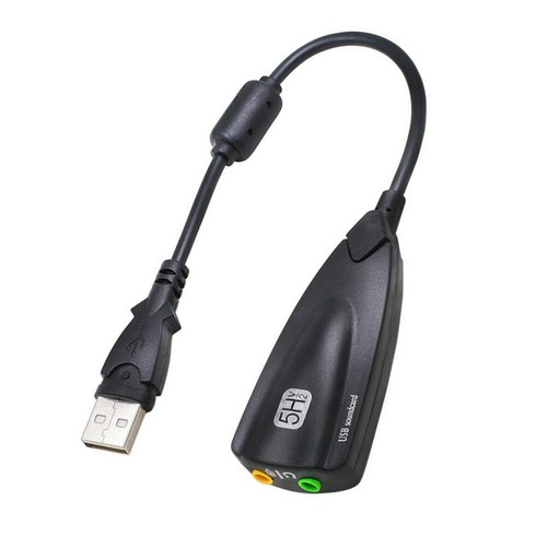 USB Stereo Adapter Audio Wired Sound Card Headphones External - 第 4/11 張圖片