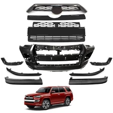 For 14-19 Toyota 4Runner Limited Front Bumper+Grille Assembly+Strip Trim Set