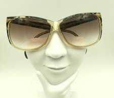 Vintage Tura 132 Gray Marble Oval Cat-Eye Sunglasses France FRAMES ONLY