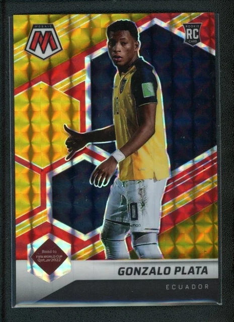 2021-22 GONZALO PLATA 26/88 PANINI MOSAIC FIFA ROAD TO WORLD CUP GOLD ROOKIE RC