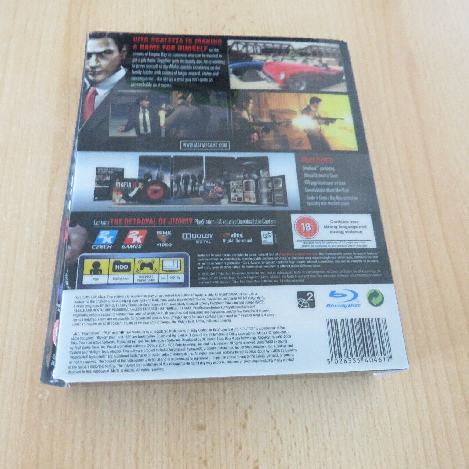 Jogo PS3 Mafia 2 Edição Especial (Steelbook e Artbook)