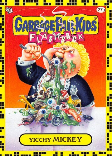 GARBAGE PAIL KIDS 2011 FLASHBACK SERIES 2 PICK-A-CARD YELLOW BASE STICKERS TOPPS - Picture 106 of 321