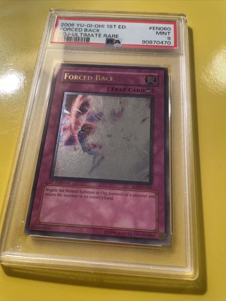 YuGiOh FORCED BACK #EOJ-EN060 🔥PSA 9 MINT🔥1st EDITION-2006 ULTIMATE RARE - Image 4 of 4