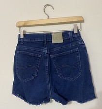 Vintage LEE Cutoff Jean Shorts High Waisted Cut Off Denim Jeans 26  Waist