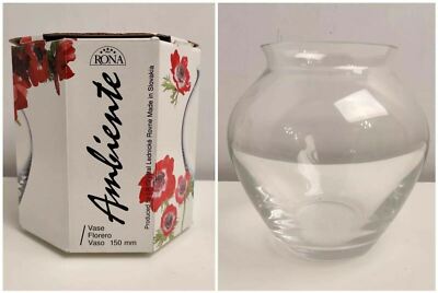 Rona Ballonvase 'Ambiente' Slowakisch 150 mm Klarglas - Originalverpackt