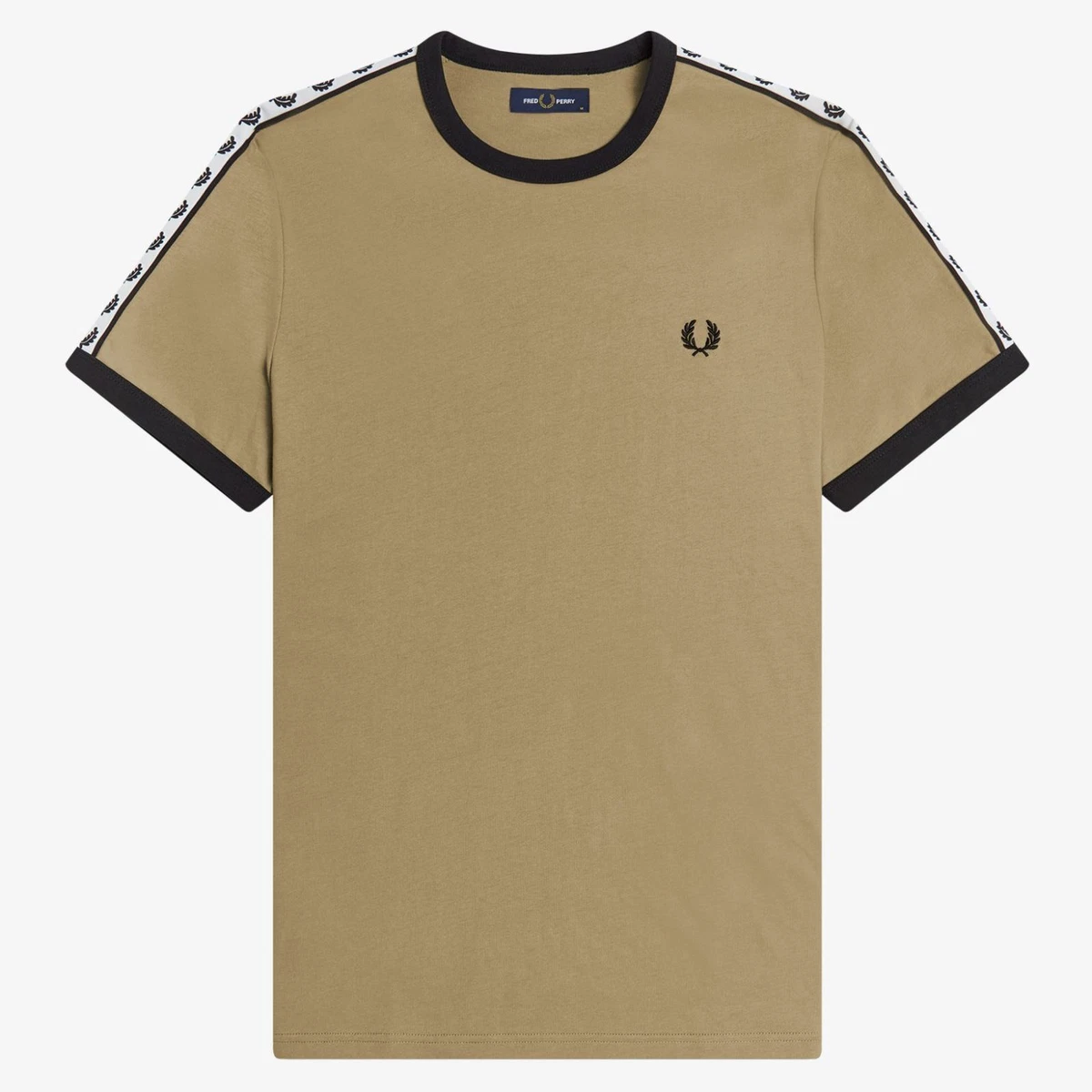 Fred perry white t shirt sale top