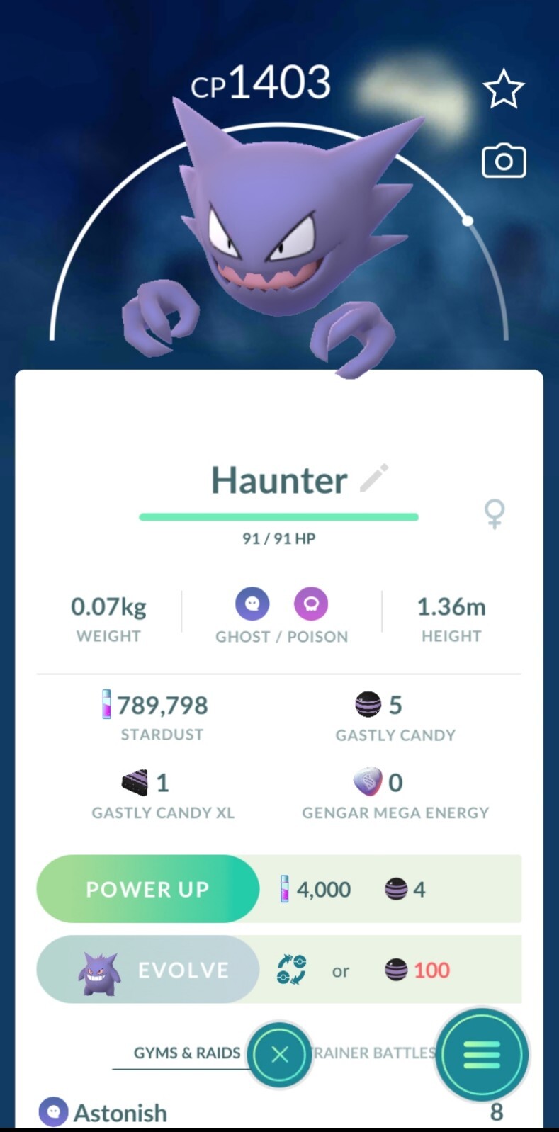 Haunter (Pokémon GO): Stats, Moves, Counters, Evolution