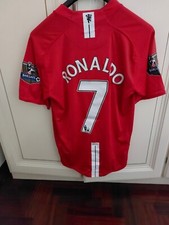 cristiano ronaldo maglia manchester united 2006 2007 AIG jersey  M