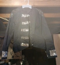 Micheal Jackson Style Jazz Dance Black Costume Adult Small Weissmans
