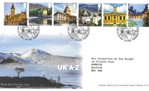 GB Comm/FDC - UK - A-Z - Edinburgh -  2012 (RM932)