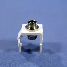 Leviton 41084-FWP White Quickport Snap-In Simplex FC Fiber Optic Jack SM/MM