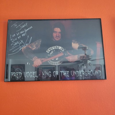 Fred Vogel August Underground TOETAG PICTURES Autograghed Poster Horror Movie 