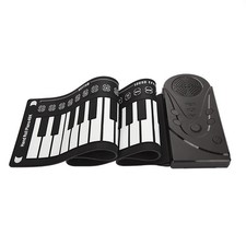 49 Keys Roll Up Piano Upgraded Portable Electronic Keyboard Hand Rolling Up P...