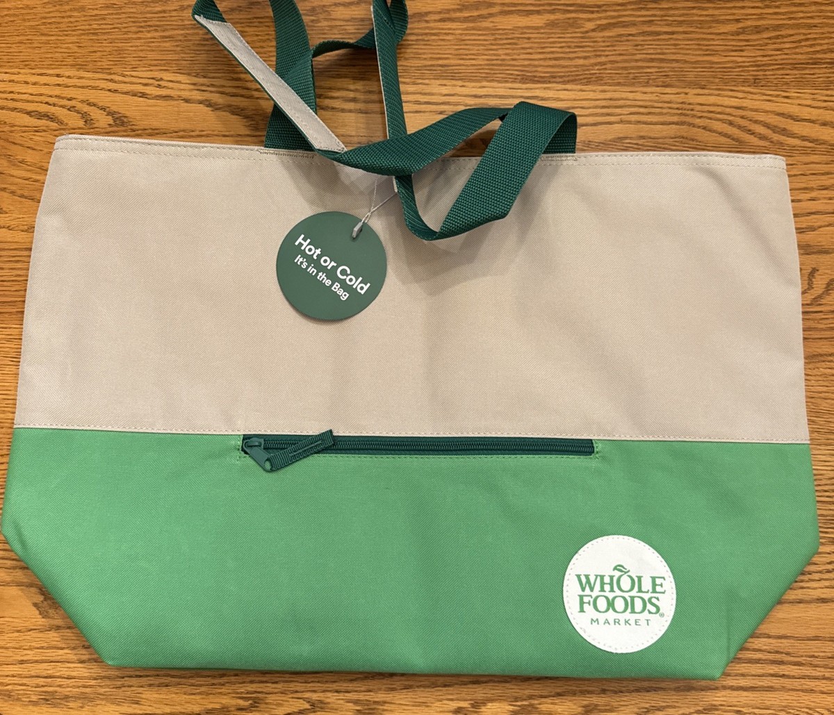 Whole Foods Market Insulated Reusable Grocery Tote Bag Hot/Cold 