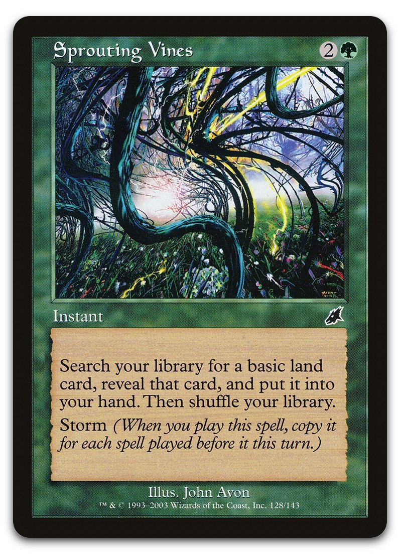 Sprouting Vines #128 (LP) Scourge SCG Magic MTG