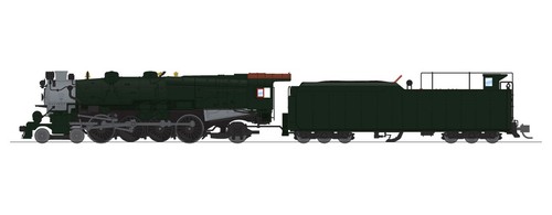 Broadway Limited 8497 N Pennsylvania Railroad Steam 4-8-2 sin letras (analógico DC) | Zustand: New