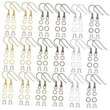960PCS Earrings Making Supplies Kit with 240PCS Earring Hooks, Multicolors