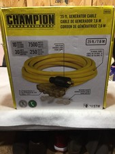Champion Power 25-Foot 30-Amp 250-Volt Generator Power Cord L14-30P to L14-30R