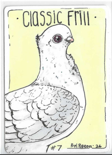 Classic Frill Original Art Trading Card 