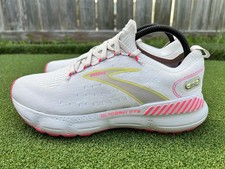 Brooks Glycerin StealthFit 20 Women  s Road Running Shoes 8.5 White/Gray/Pink
