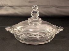 Vintage Imperial Candlewick 7" Candy Dish With Lid