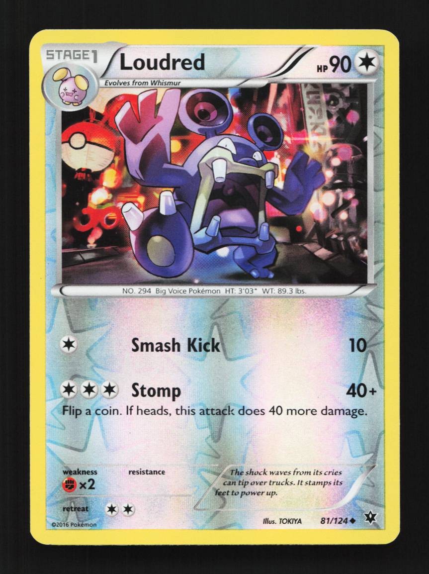 Loudred 81/124 Fates Collide English Pokemon Card TCG