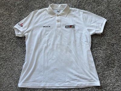 Mitsubishi Motors RALLIART EVO X Polo Shirt White Men s Size XXL