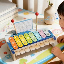 Wooden Xylophone for Kids with Mallets for Live Performance Beginner Home