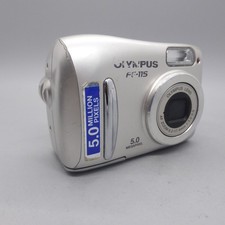 Olympus Digital Camera FE-115 5.0MP Silver Tested *Read*