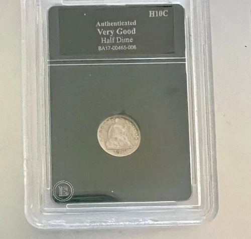 1857  Liberty Seated Half Dime - H10C - VG