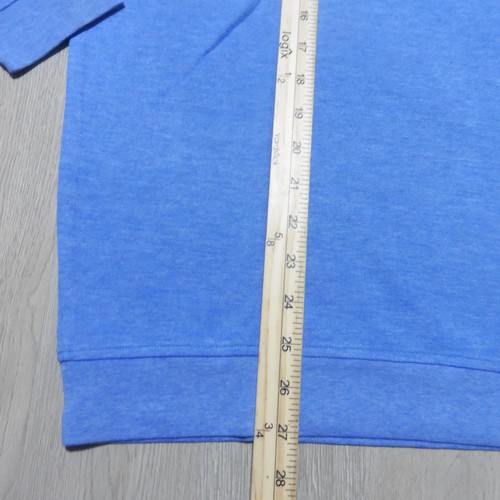 PETER MILLAR Mens M MEDIUM PULLOVER EVENING TIDE BLUE CROWN COMFORT 1/4 ZIP POLO - Picture 7 of 16