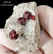Almandine garnet and quartz - Erongo Mountain Namibia