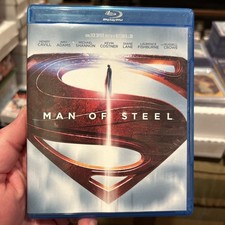 Superman Man of Steel Blu-Ray DVD 3 Disc Set Starring Henry Cavill