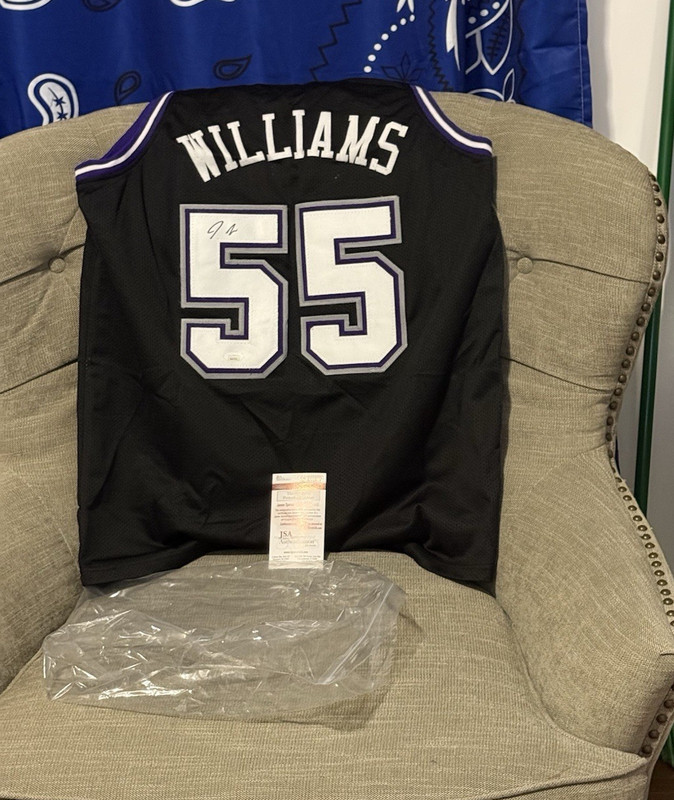 CUSTOM XL Jersey Jason Williams SACTOWN #55 JSA Certified Autograph