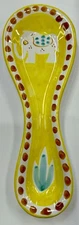 Vietri Pottery- Campagna Style 9’’ Spoonrest Made/Painted by hand-Italy