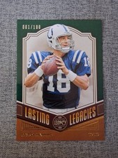 2020 Legacy Lasting Legacies Green  Peyton Manning  #D 001/100  FIRST ONE MADE