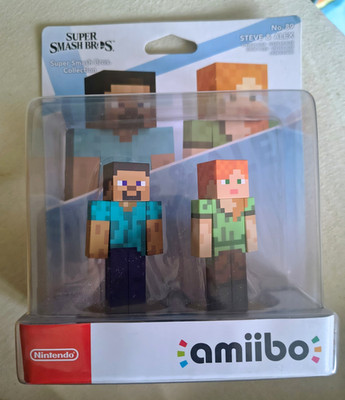 Nintendo amiibo Steve & Alex Super Smash Bros. Collection (Minecraft)