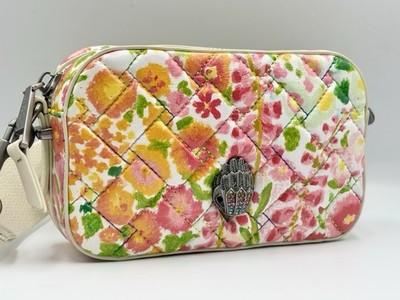 Kurt Geiger Kensington Kameratasche Floral Couture Crossbody Leder UVP 169£