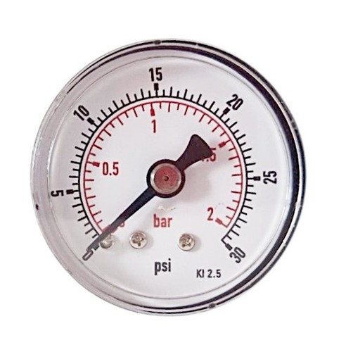 Pressure Gauge 40mm 1/8 BSPT Rear Back 15,30,60.100,160,300 PSI & Bar.Acc. 2.5% - Picture 6 of 10