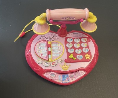 Vintage VTech Disney Princess Dial  N Learn Telephone Light Up Talking Toy Works