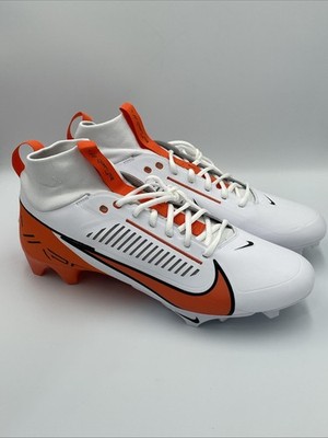 Nike Vapor Edge Pro 360 2 TB Football Cleats White Orange FQ4044-100 Mens Sz 14
